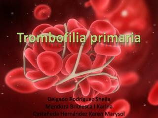 trombofilia primaria
