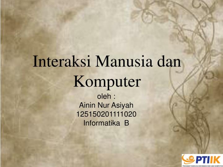 interaksi manusia dan komputer