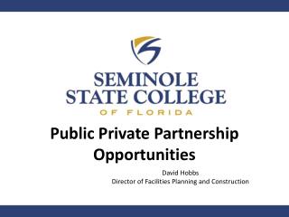 Public Private Partnership Opportunities