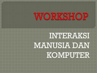 workshop