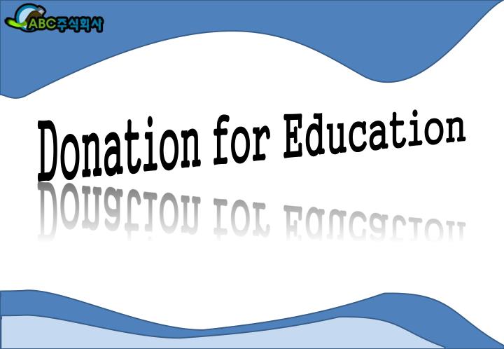 donation for education