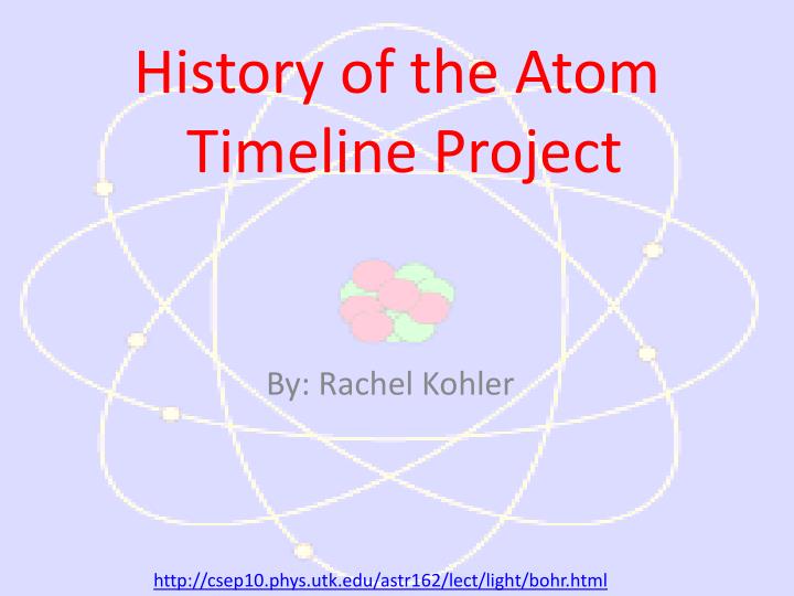 history of the atom timeline project