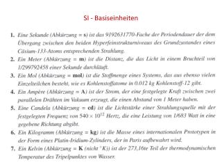 si basiseinheiten