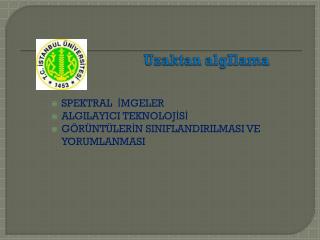 uzaktan algilama