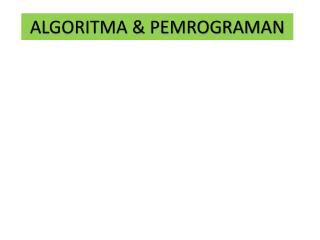 algoritma pemrograman