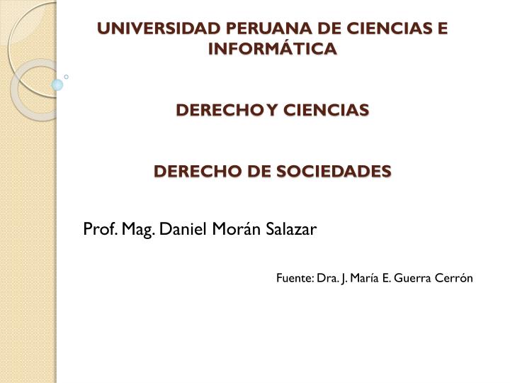 universidad peruana de ciencias e inform tica derecho y ciencias derecho de sociedades
