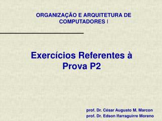 exerc cios referentes prova p2