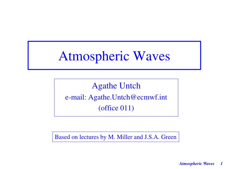 atmospheric waves