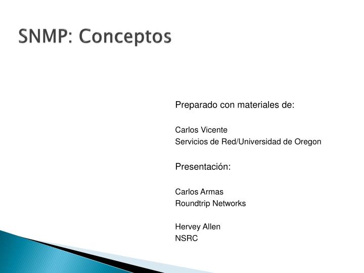 snmp conceptos