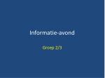 Informatie-avond - slide 1