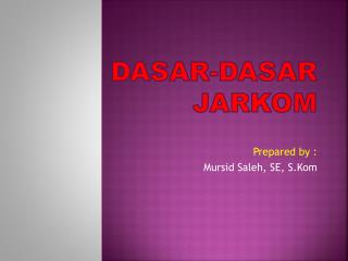 dasar dasar jarkom