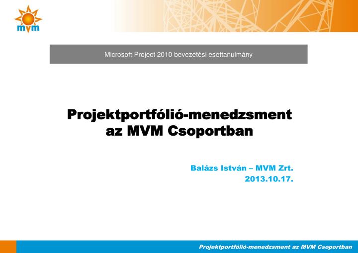 microsoft project 2010 bevezet si esettanulm ny