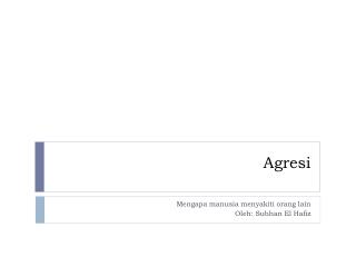agresi