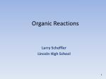 Organic Reactions - slide 1