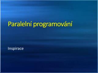 paraleln programov n