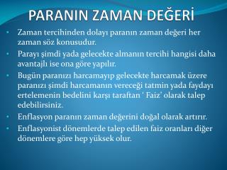 paranin zaman de er