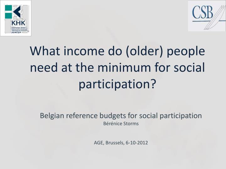 belgian reference budgets for social participation b r nice storms age brussels 6 10 2012