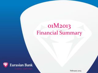 01M 2 013 Financial Summary