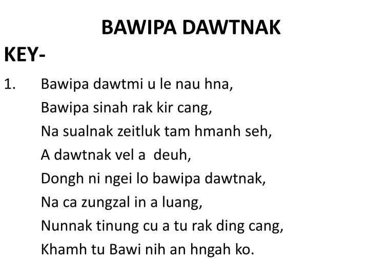 bawipa dawtnak key