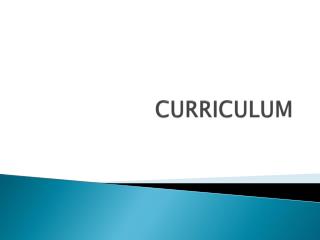 curriculum
