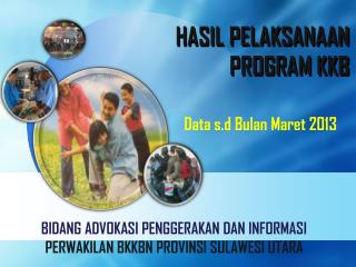 HASIL PELAKSANAAN PROGRAM KKB