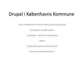 drupal i k benhavns kommune
