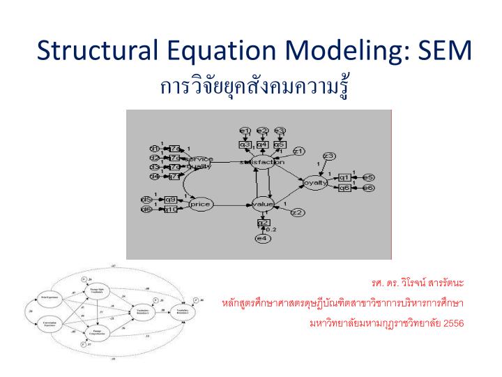 structural equation modeling sem