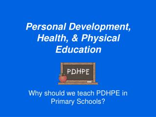 personal development health physical education