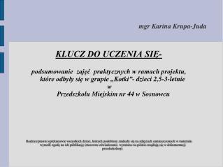 mgr karina krupa juda