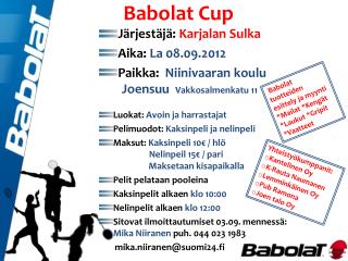 babolat cup