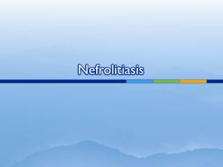 nefrolitiasis