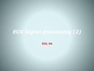 ECG Signal processing (2)