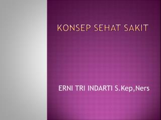 konsep sehat sakit