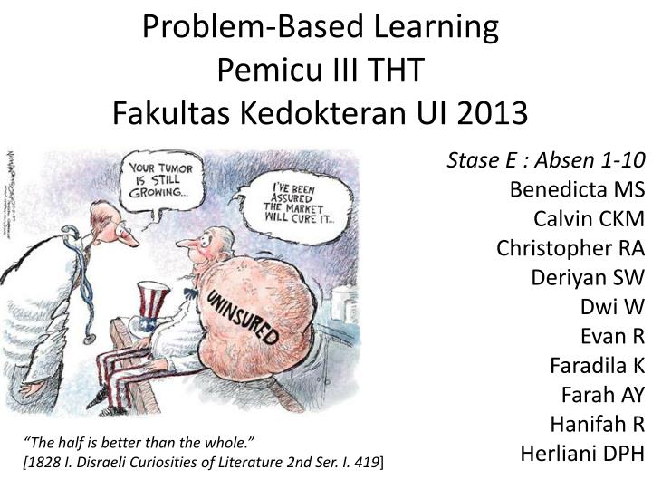 problem based learning pemicu iii tht fakultas kedokteran ui 2013