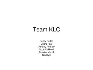 Team KLC
