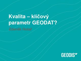 kvalita kl ov parametr geodat
