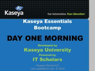 Kaseya Essentials Bootcamp