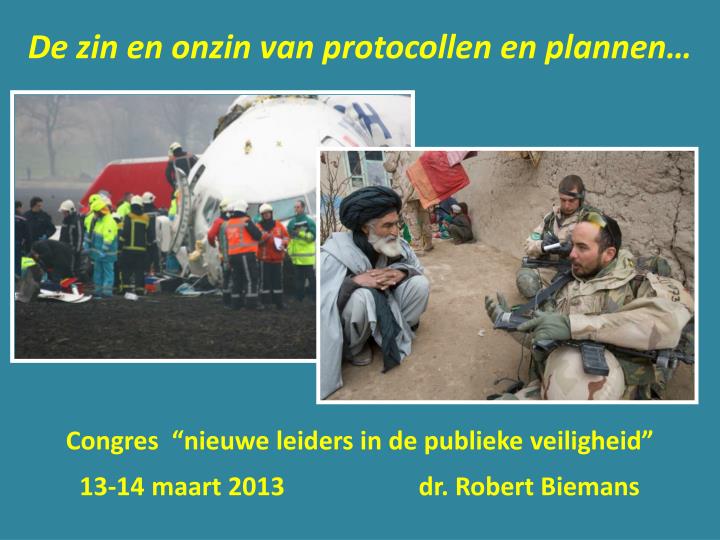 de zin en onzin van protocollen en plannen