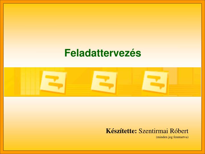 feladattervez s