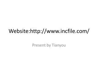 Website:http ://incfile/