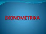EKONOMETRIKA - slide 1