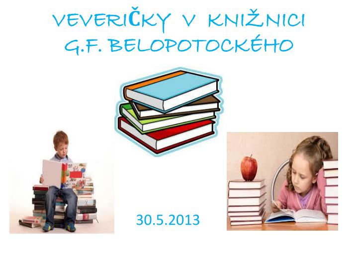 veveri ky v kni nici g f belopotock ho