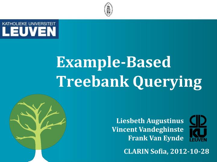 example based treebank querying