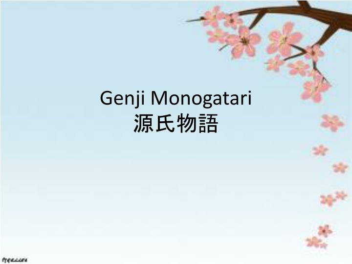 genji monogatari