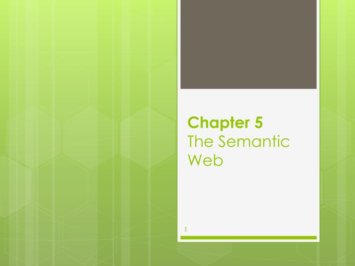 chapter 5 the semantic web