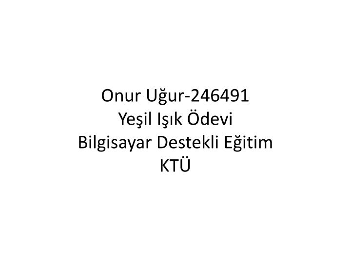 onur u ur 246491 ye il i k devi bilgisayar destekli e itim kt