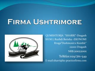 firma ushtrimore