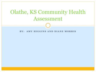 Olathe, KS Community Health Assessment