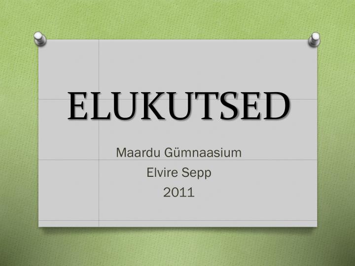 elukutsed