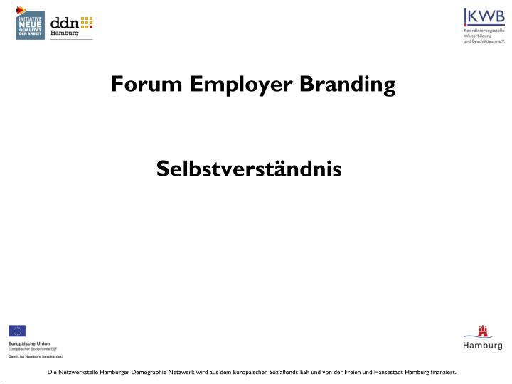 forum employer branding